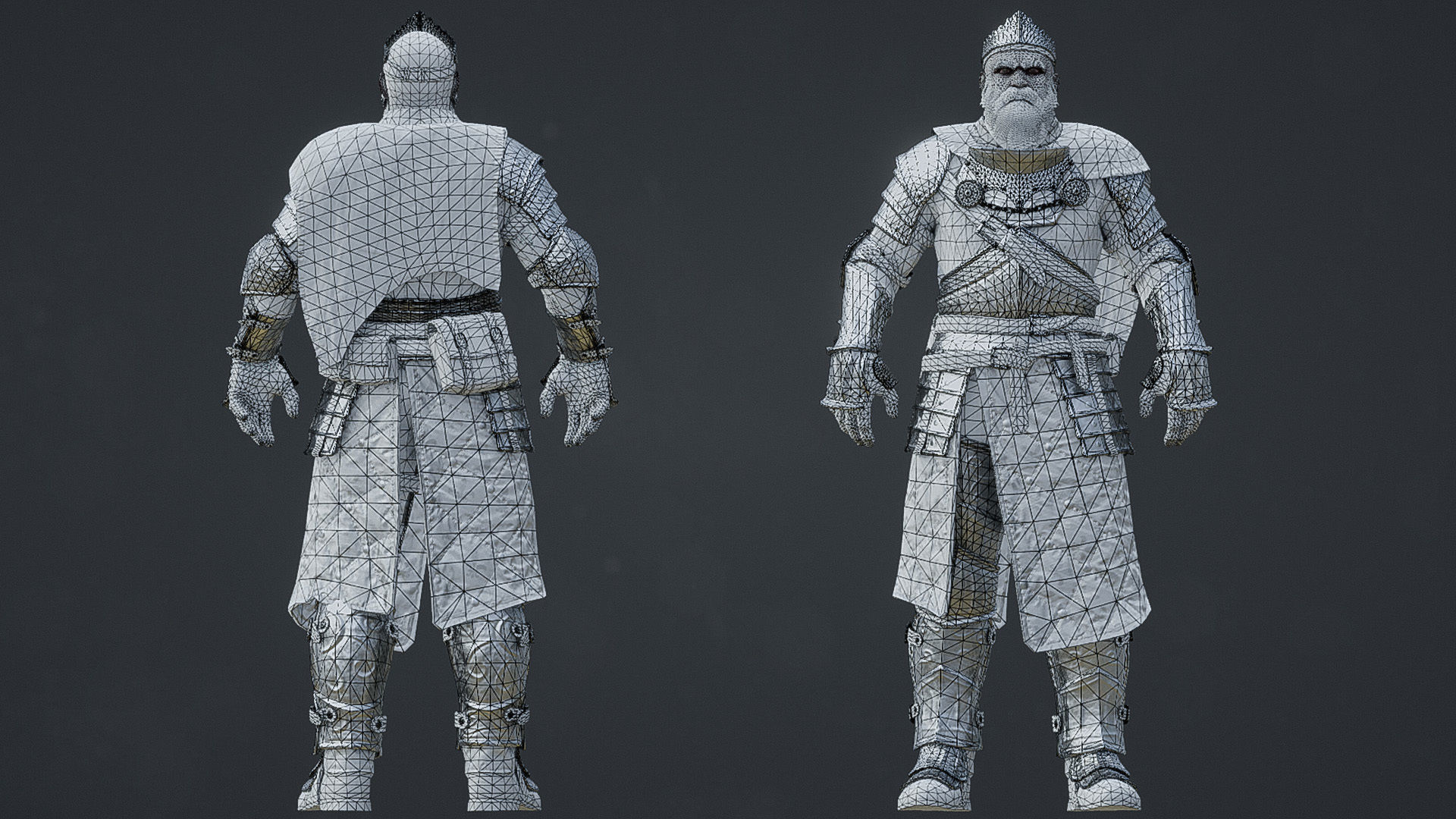 Knight Errant 2 Low-poly 3D model_19