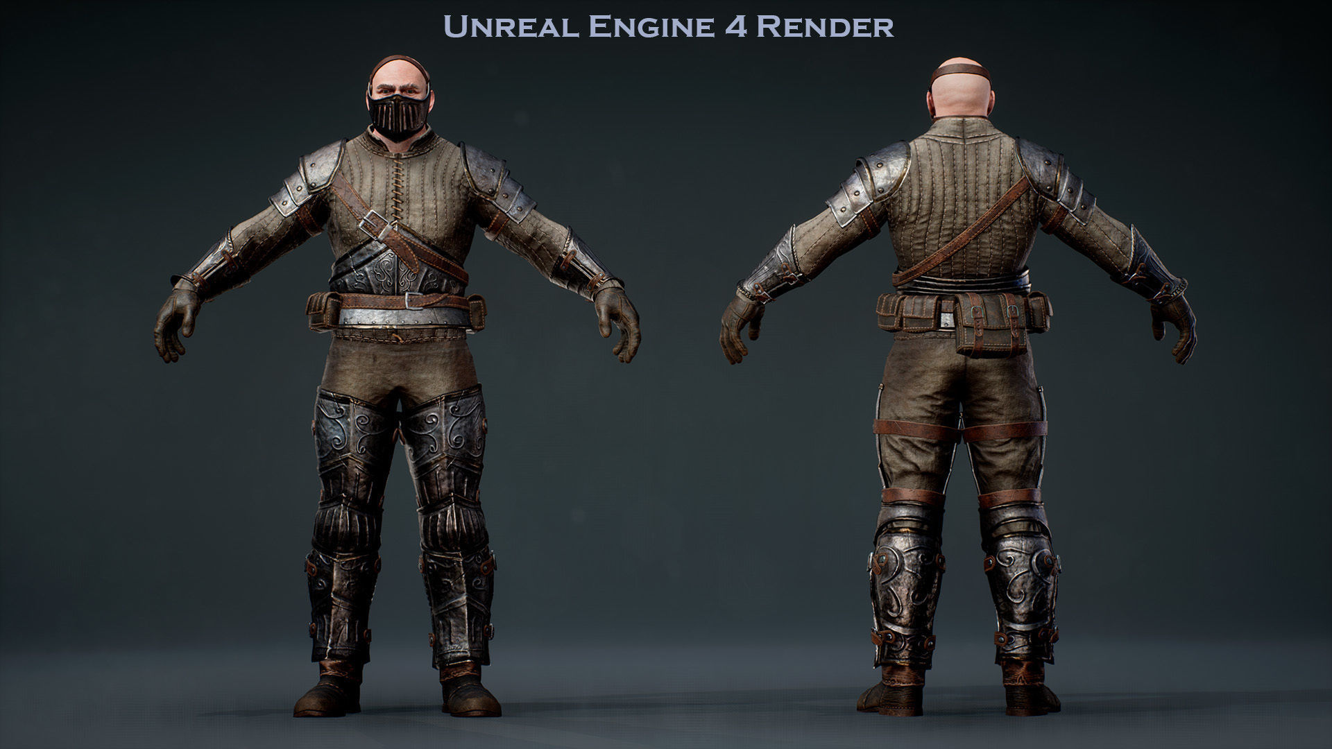 Knight Errant 2 Low-poly 3D model_15