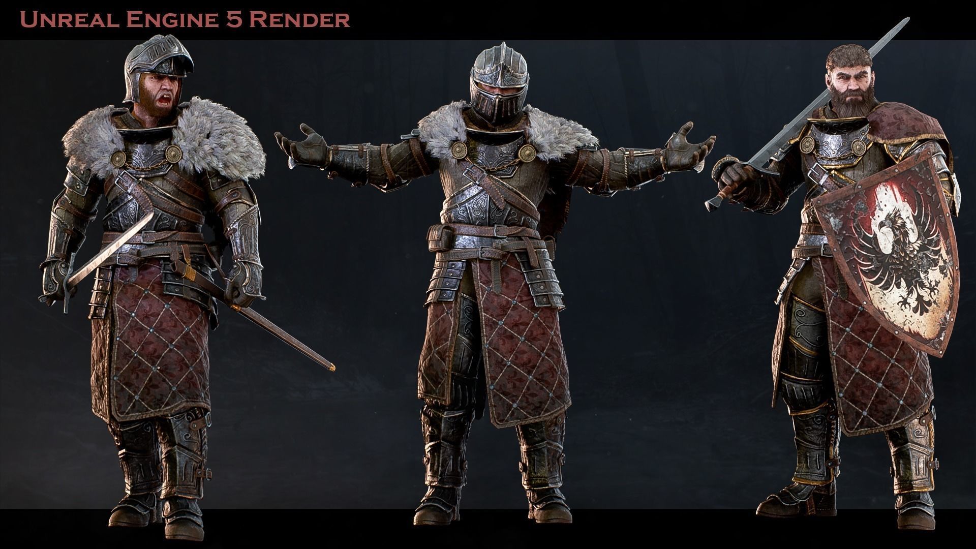 Knight Errant 2 Low-poly 3D model_4