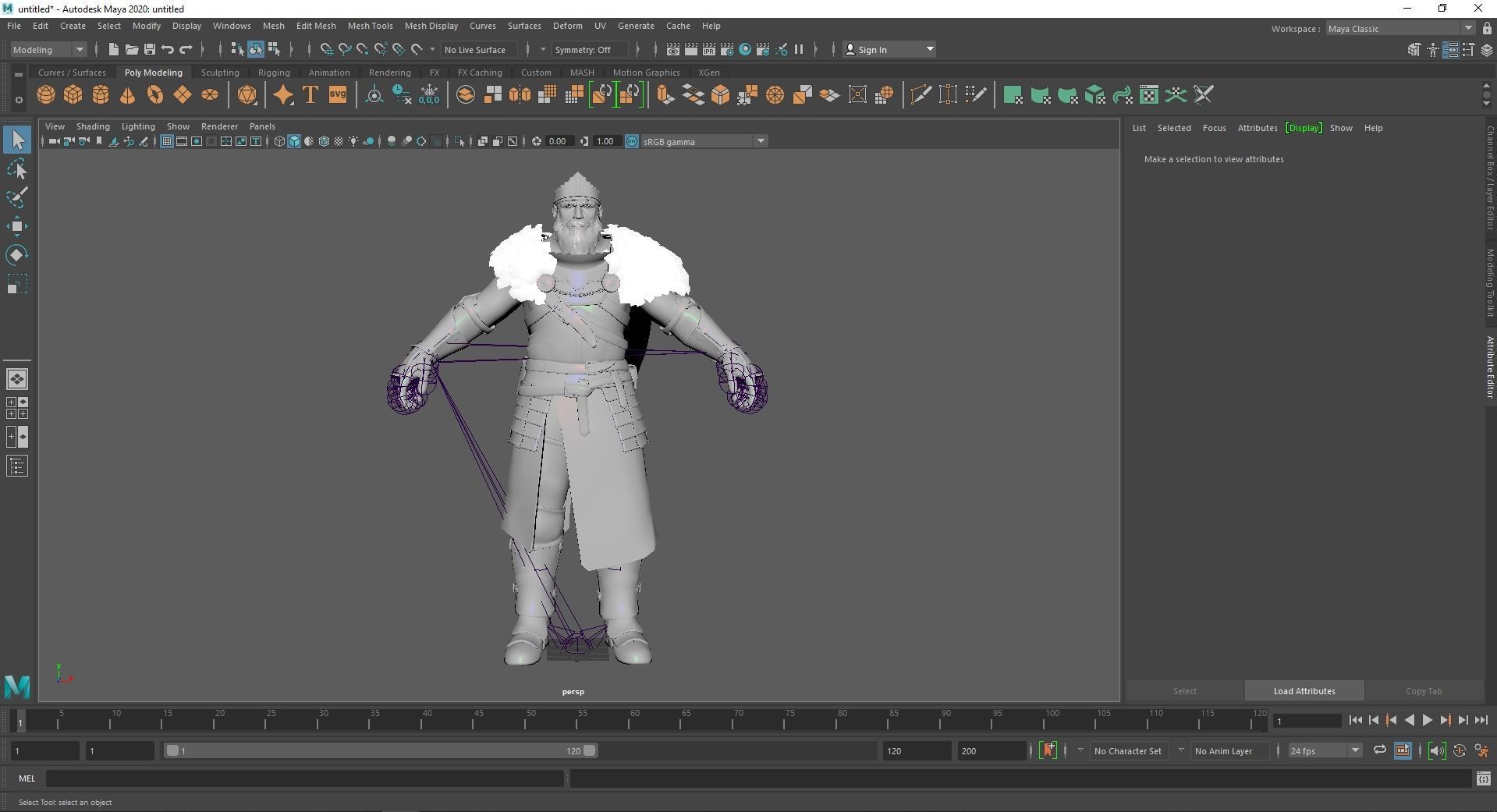 Knight Errant 2 Low-poly 3D model_30