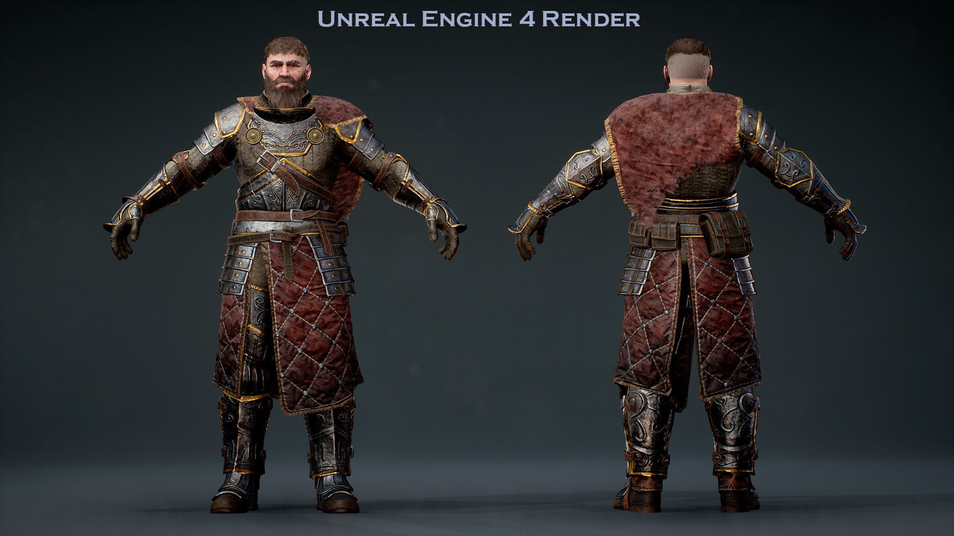 Knight Errant 2 Low-poly 3D model_12