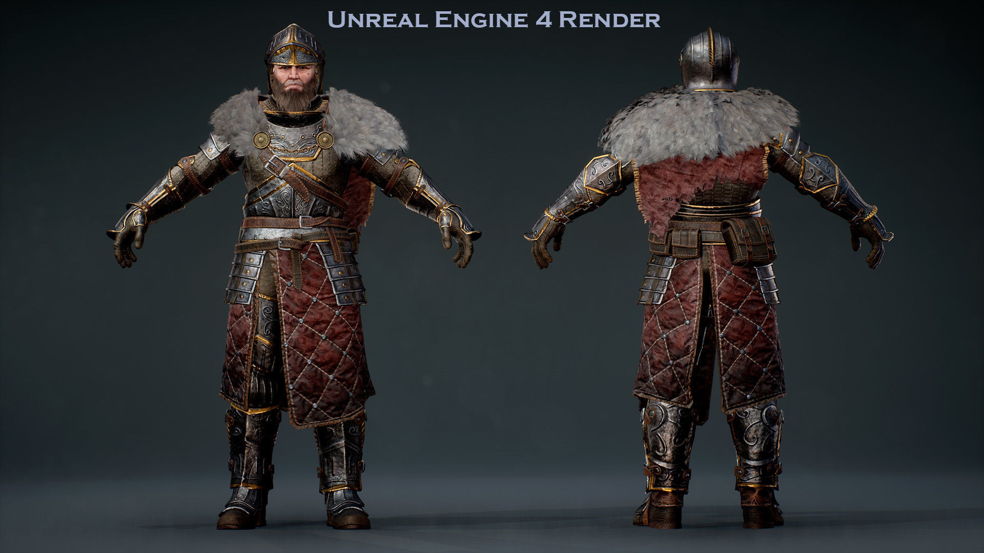 Knight Errant 2 Low-poly 3D model_13