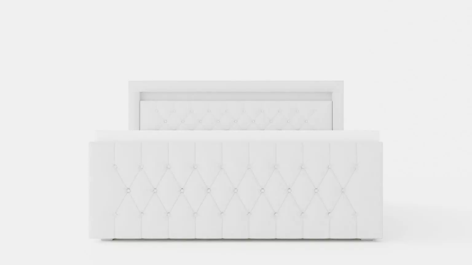 Franco Luxury Bed Package led Lighting White Artificial Sack Low-poly 3D model