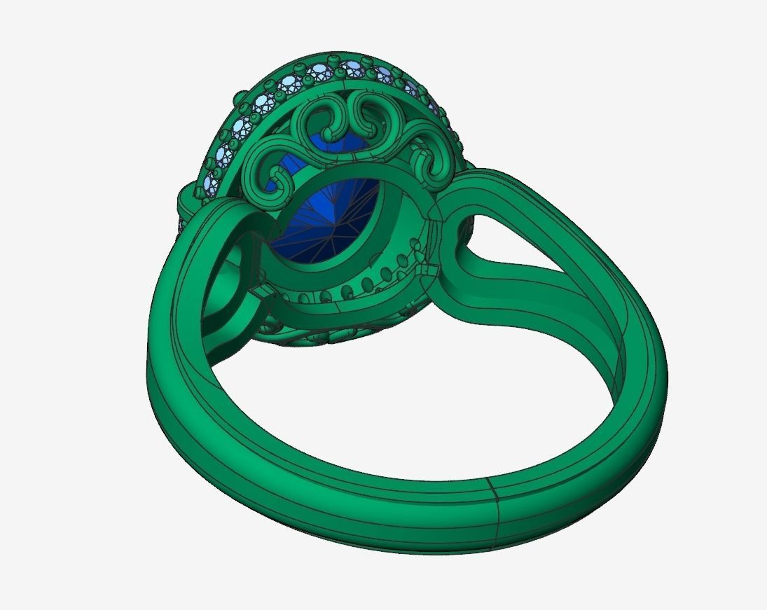 Ring Jewelry Code-CGA001 3D print model_9