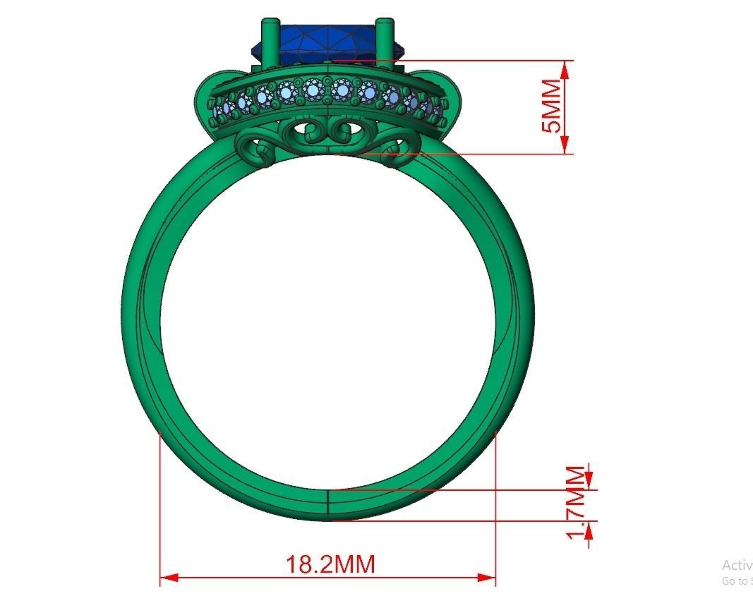 Ring Jewelry Code-CGA001 3D print model_12