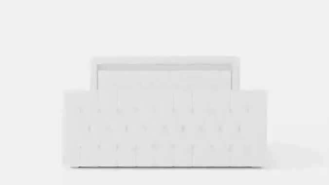 Franco Continental Bed 180x200 Led Lighting White Art