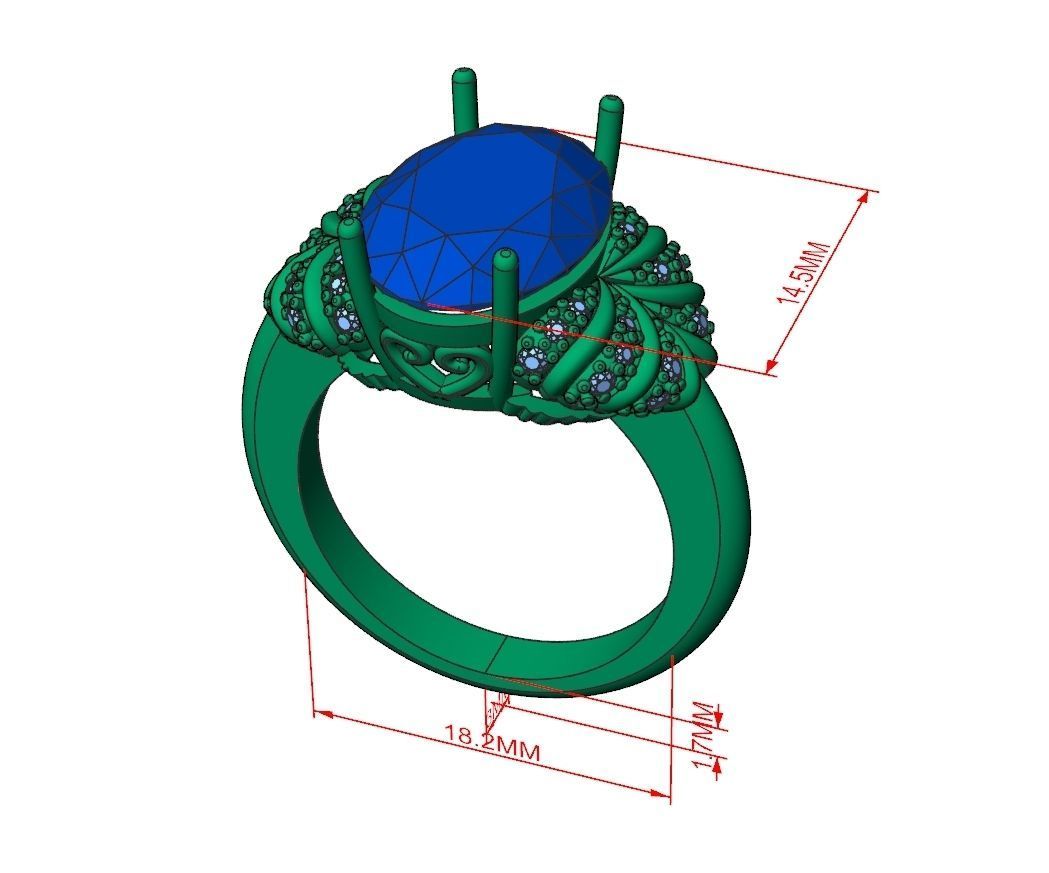 Ring Jewelry Code-CGA002 3D print model_10