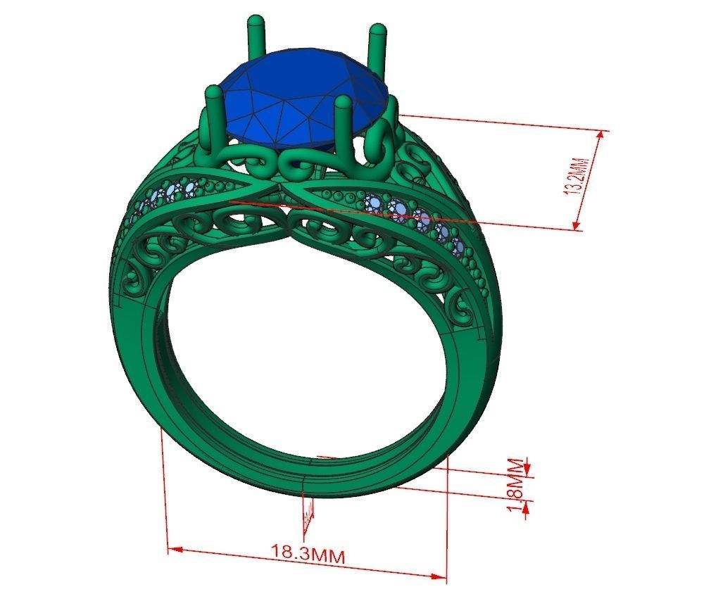 Ring Jewelry Code-CGA003 3D print model_10