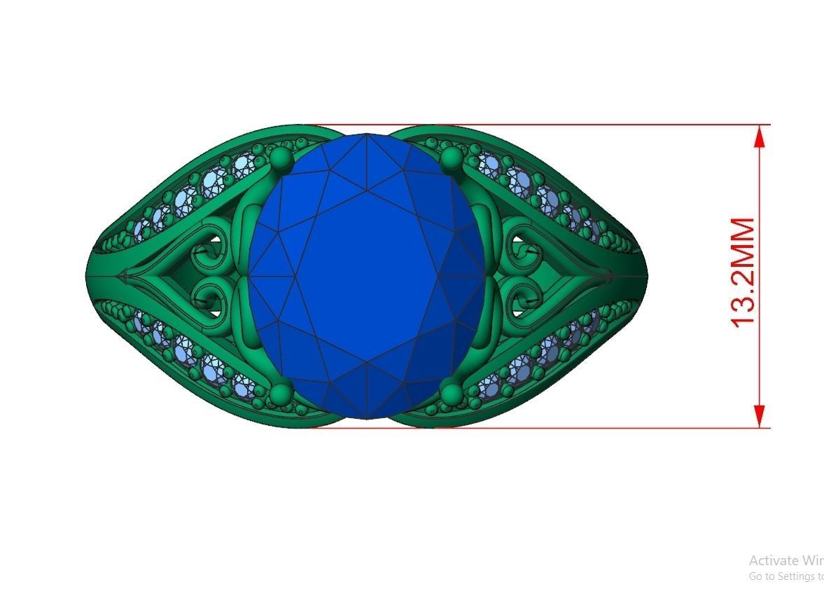 Ring Jewelry Code-CGA003 3D print model_9