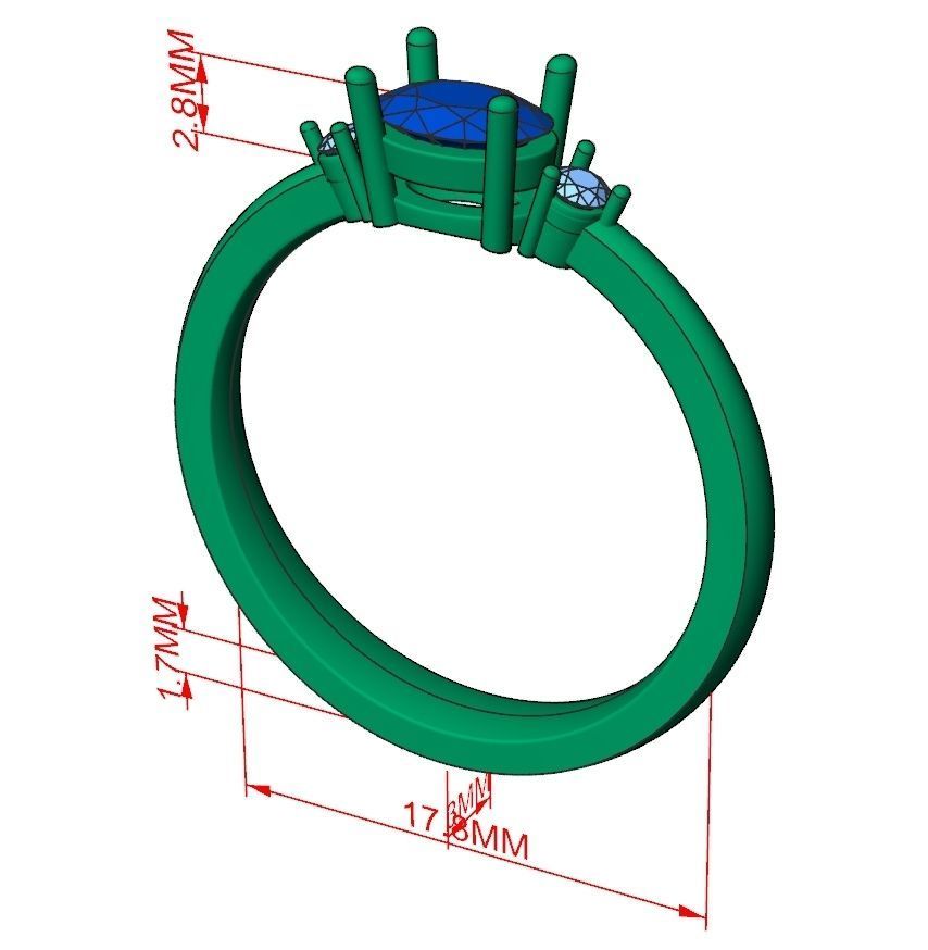 Ring Jewelry Code-CGA004 3D print model_10