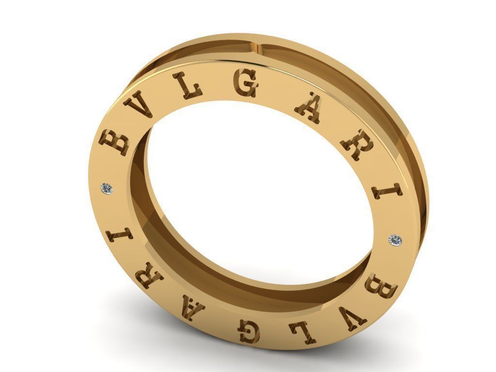 Bvgari Ring Jewelry Code-CGA005 3D print model_1