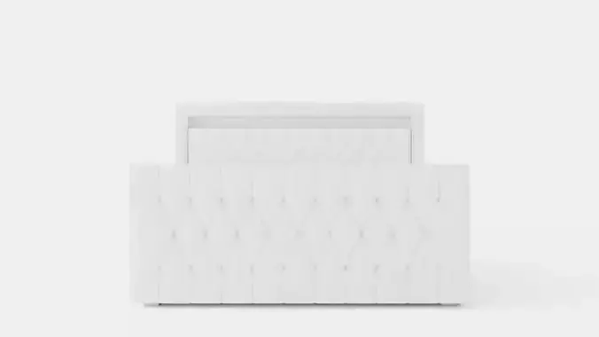 Franco Bed Package 160x200 Co Storage White Artificial Leather