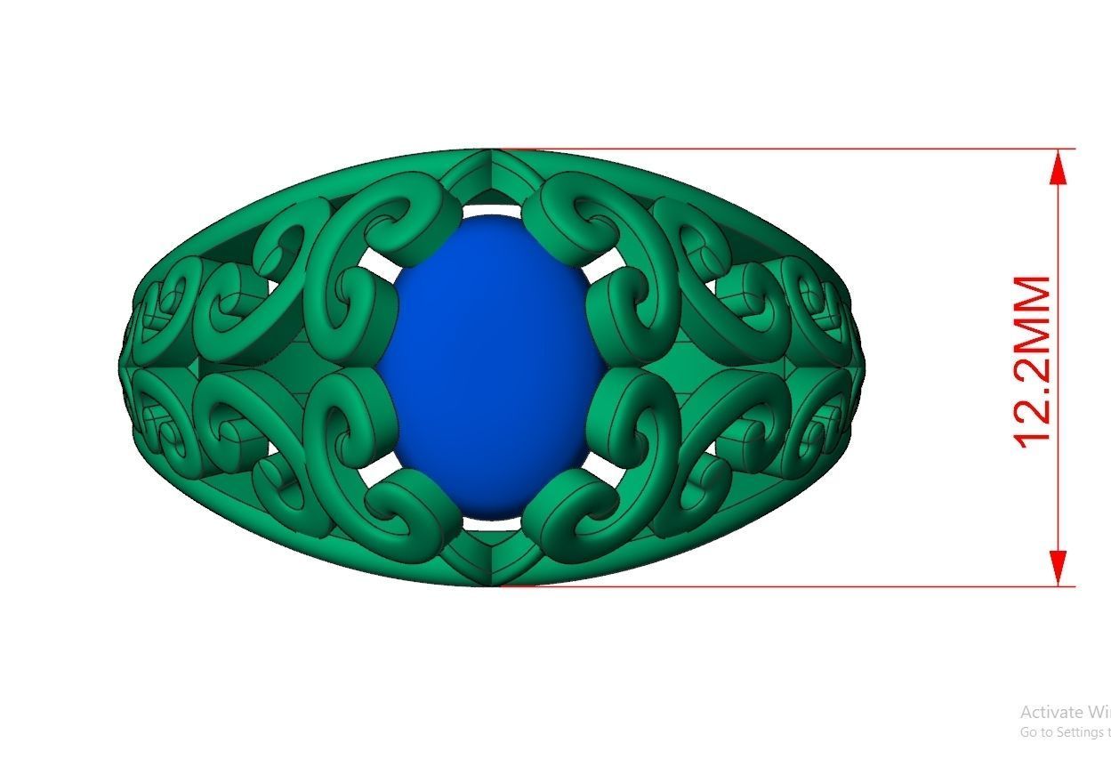 Ring Jewelry Code-CGA007 3D print model_9