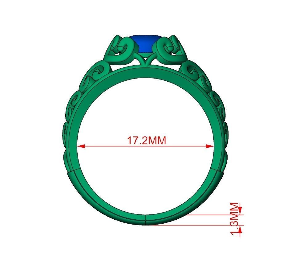 Ring Jewelry Code-CGA007 3D print model_11