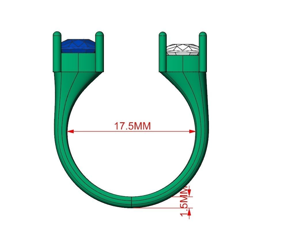 Ring Jewelry Code-CGA008 3D print model_11