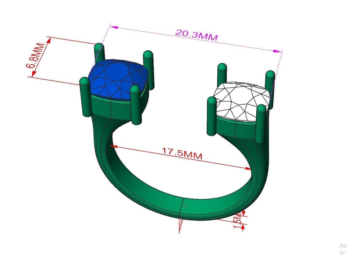 Ring Jewelry Code-CGA008 3D print model_10