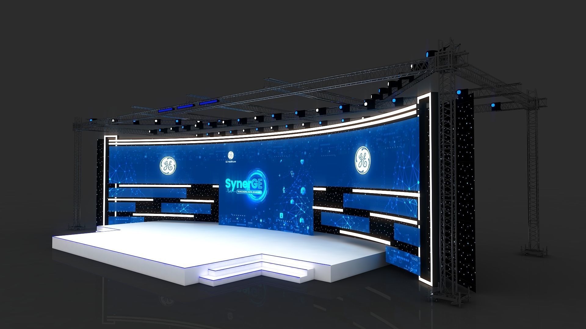Event Stage Design 3D model_5