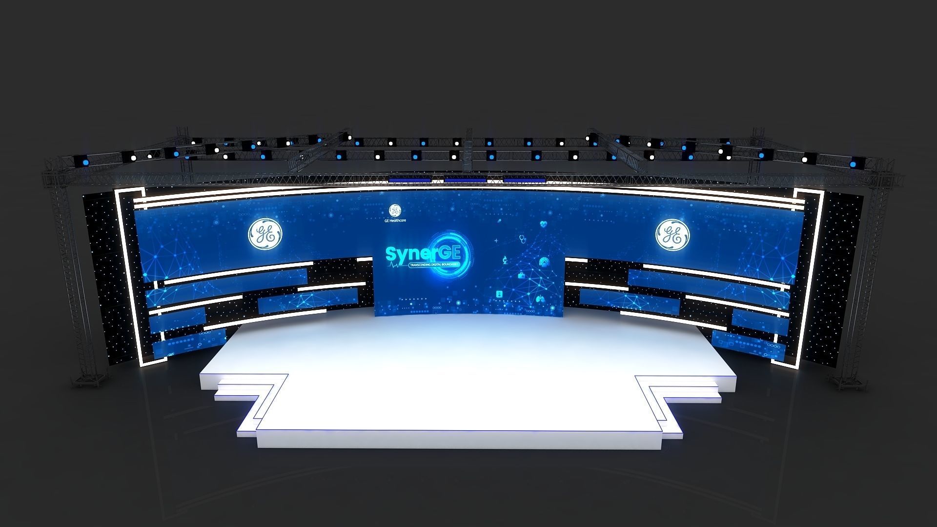 Event Stage Design 3D model_9