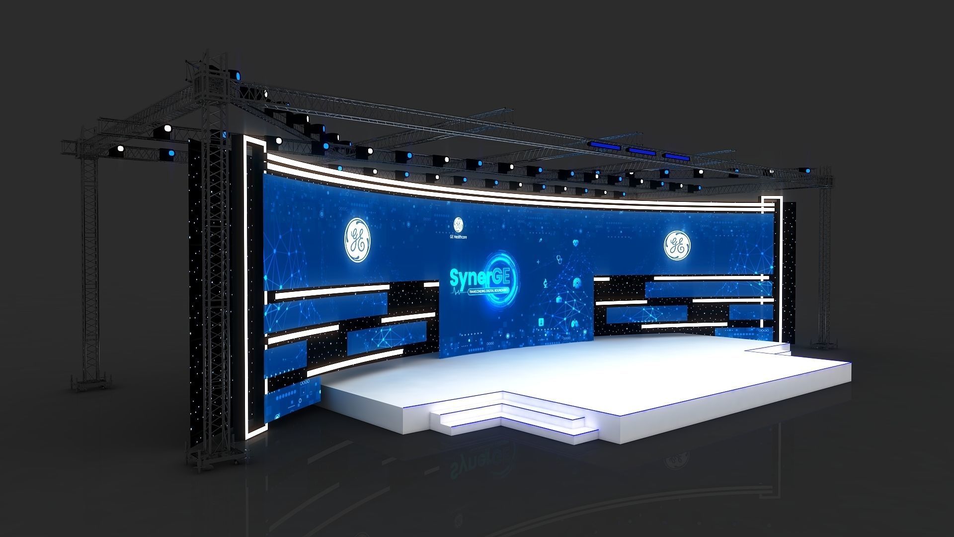 Event Stage Design 3D model_7
