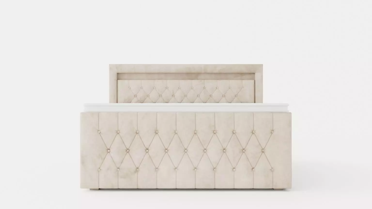 Franco Bed Pack With Storage Led Lighting 160 Low-poly 3D model_0