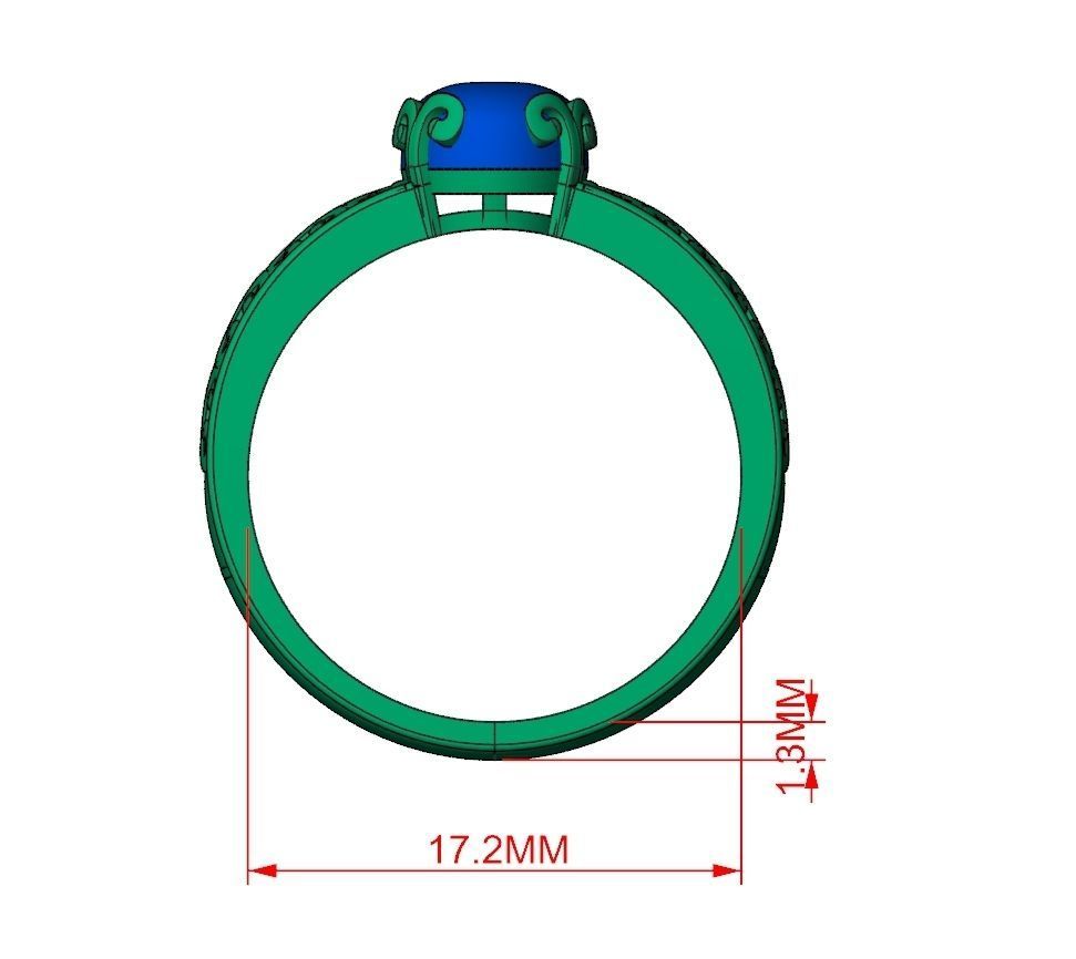 Ring Jewelry Code-CGA009 3D print model_11