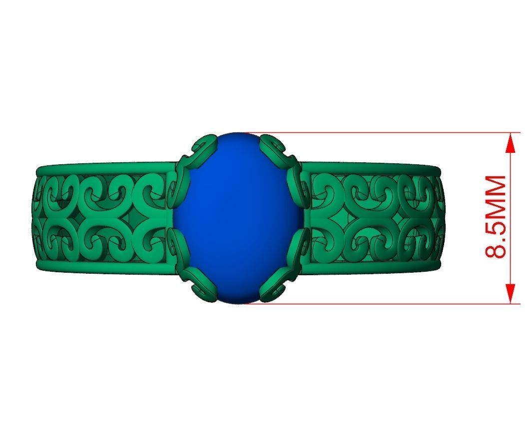 Ring Jewelry Code-CGA009 3D print model_9