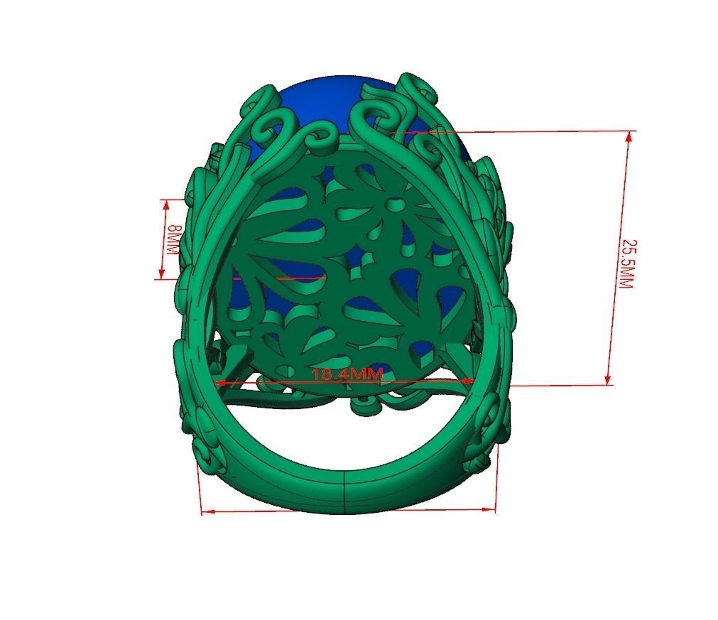 Ring Jewelry Code-CGA010 3D print model_12