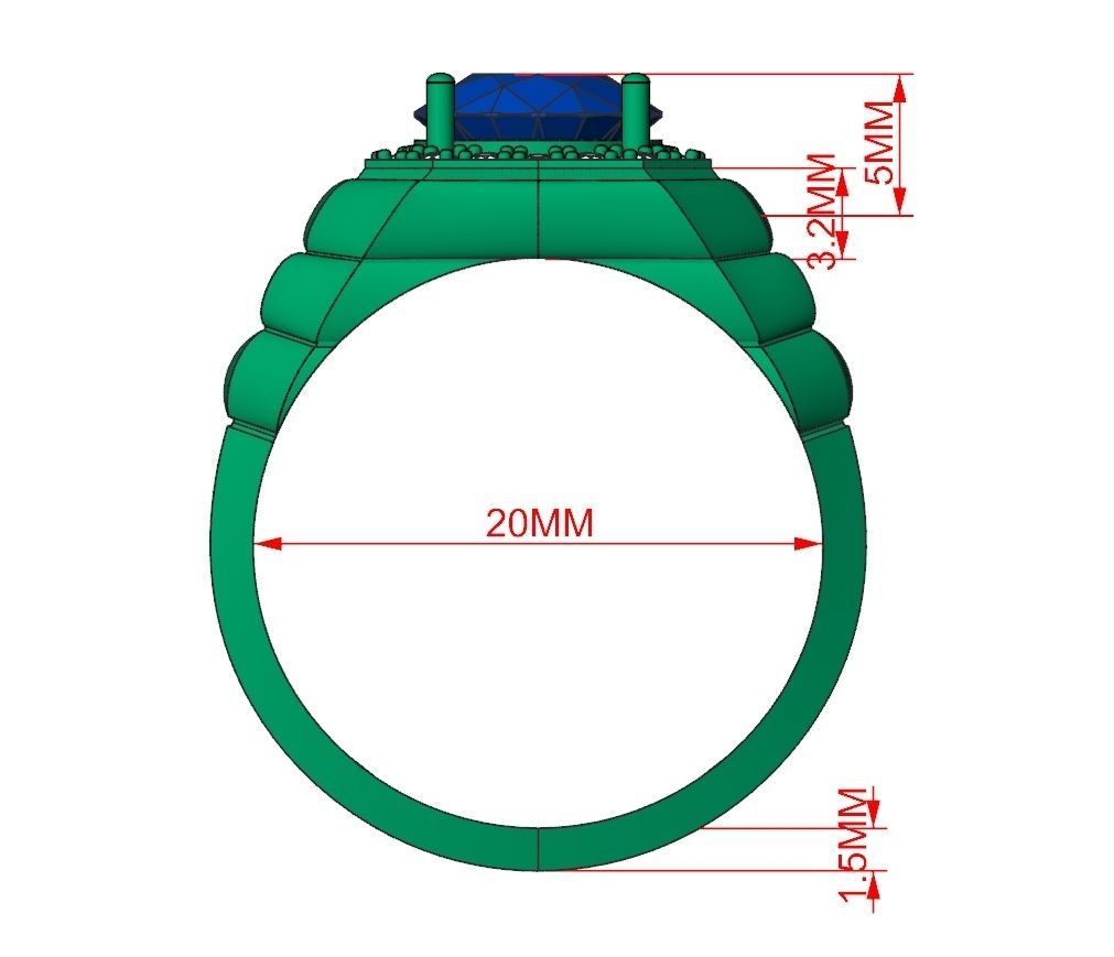 Ring Jewelry Code-CGA011 3D print model_2