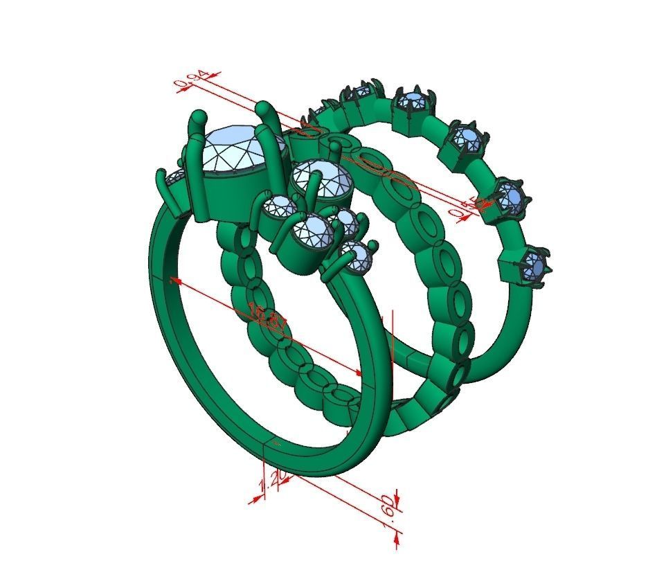 Ring Jewelry Code-CGA012 3D print model_10