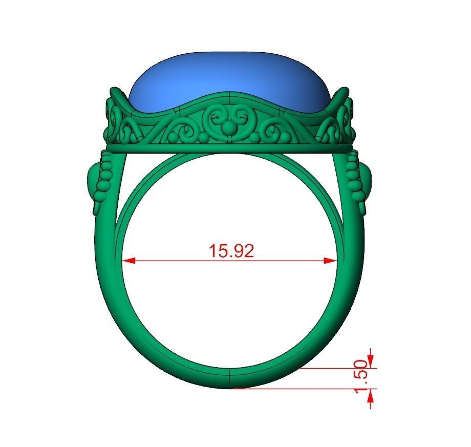 Ring Jewelry Code-CGA013 3D print model_8
