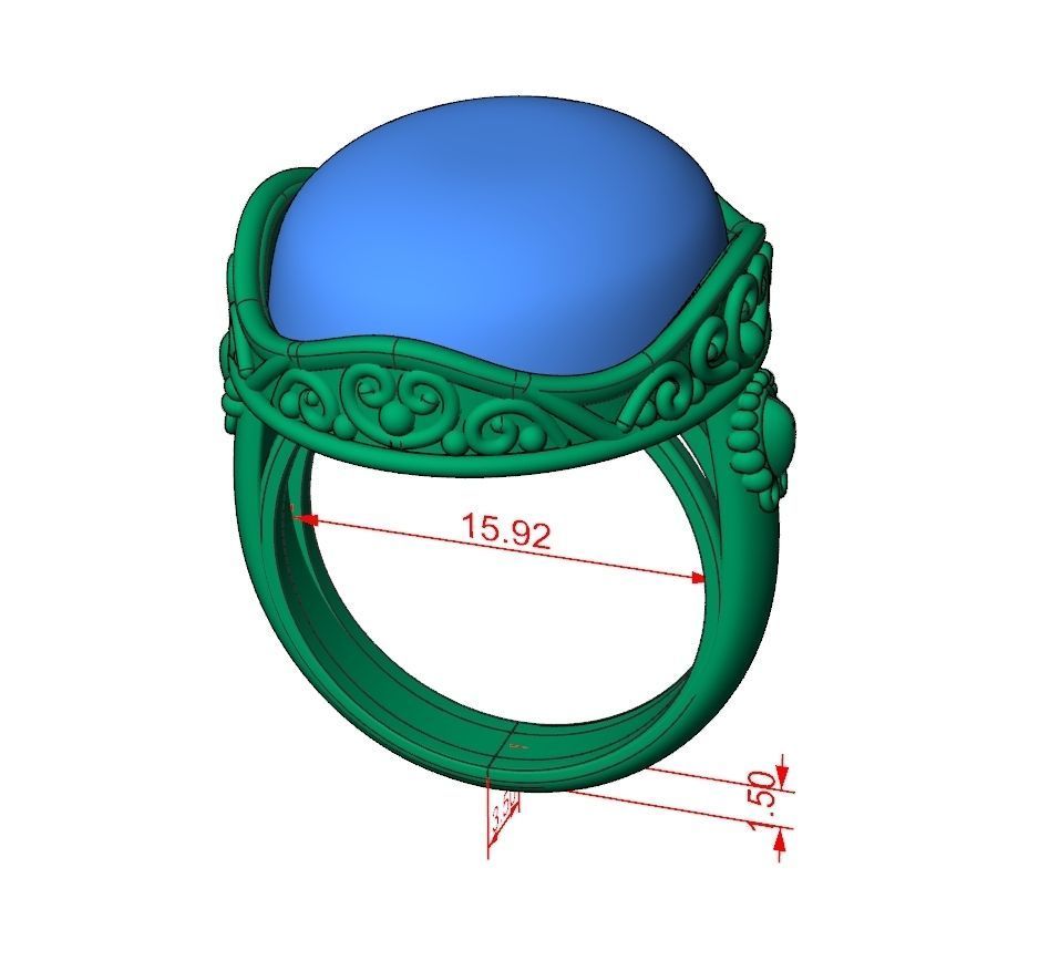 Ring Jewelry Code-CGA013 3D print model_7