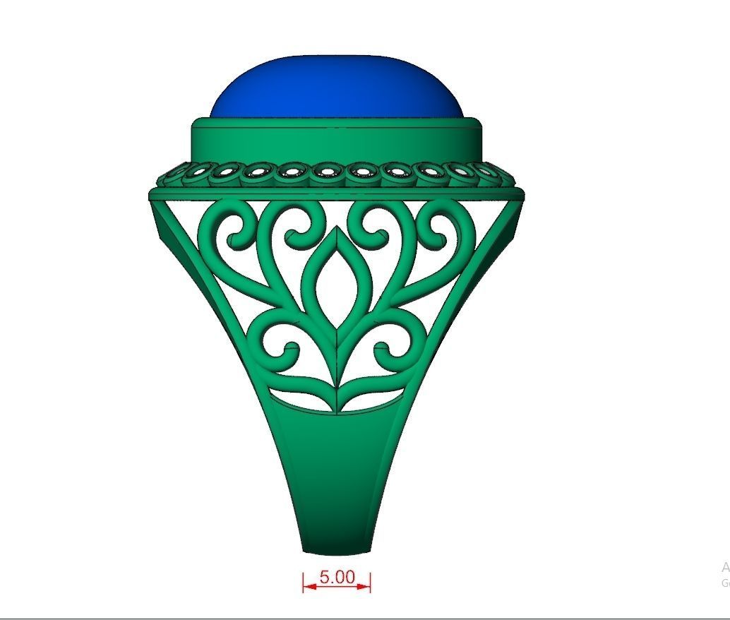 Ring Jewelry Code-CGA014 3D print model_9