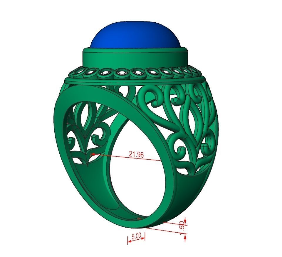 Ring Jewelry Code-CGA014 3D print model_7