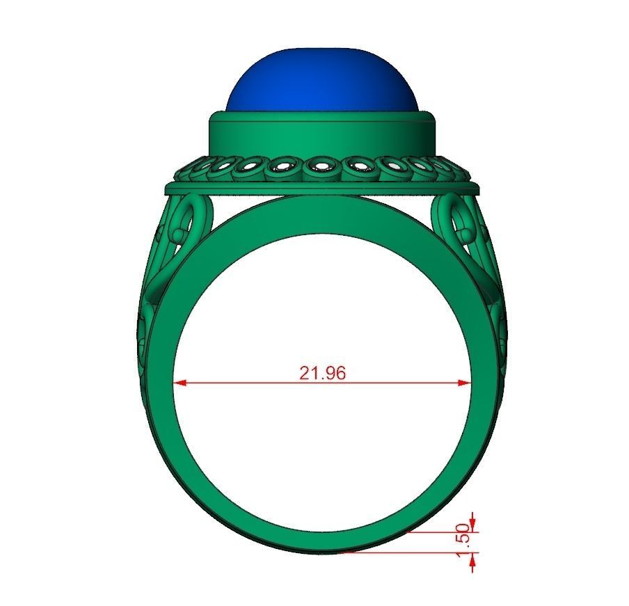 Ring Jewelry Code-CGA014 3D print model_8
