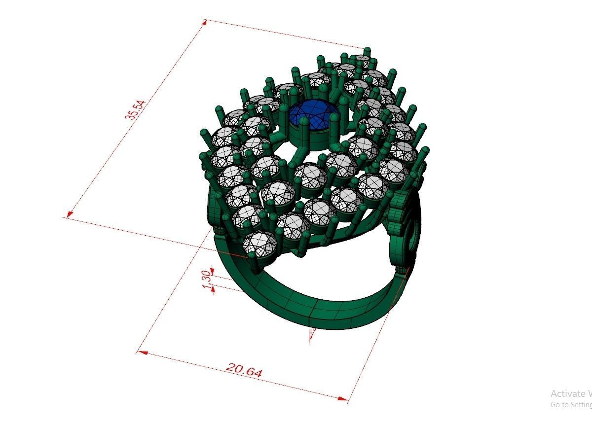 Ring Jewelry Code-CGA016 3D print model_7