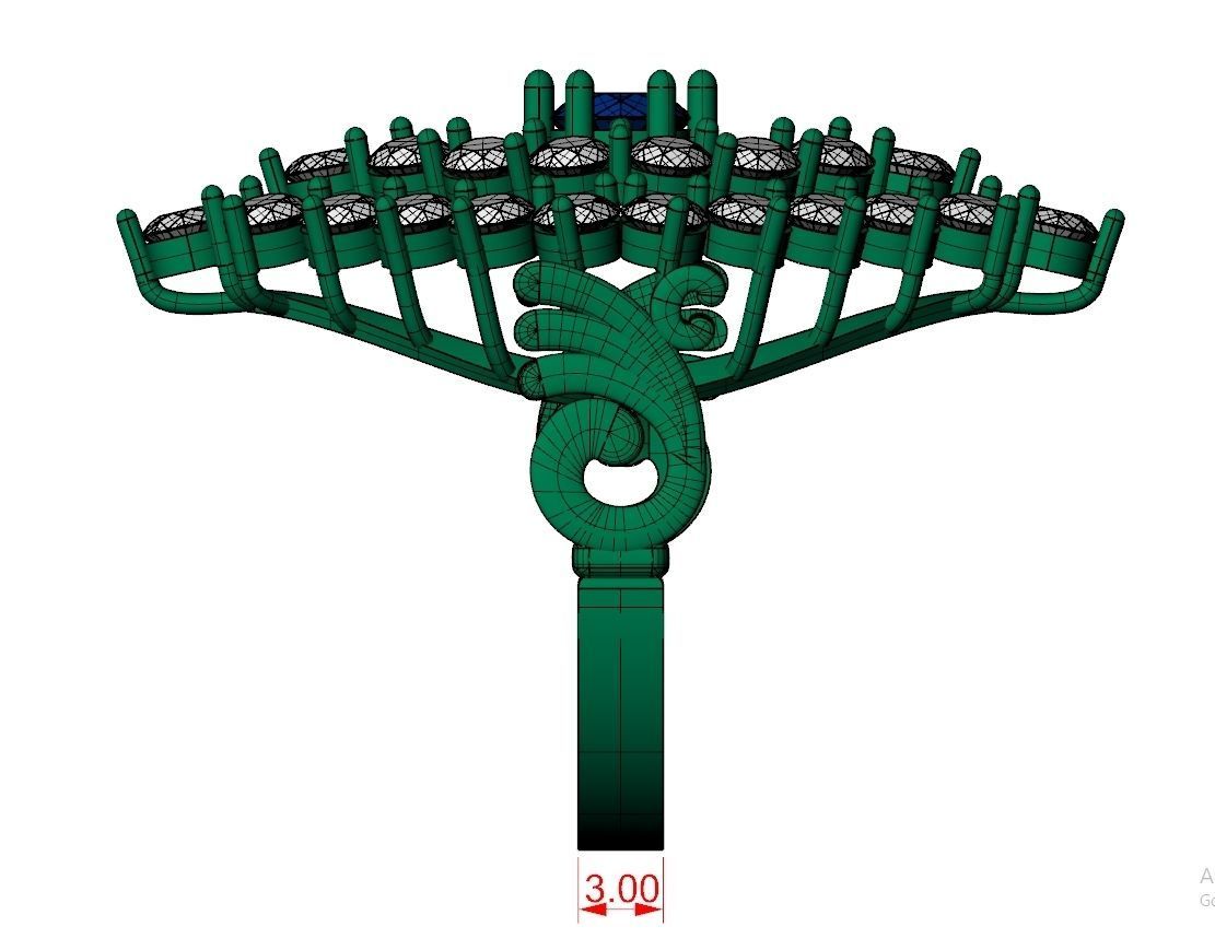 Ring Jewelry Code-CGA016 3D print model_9