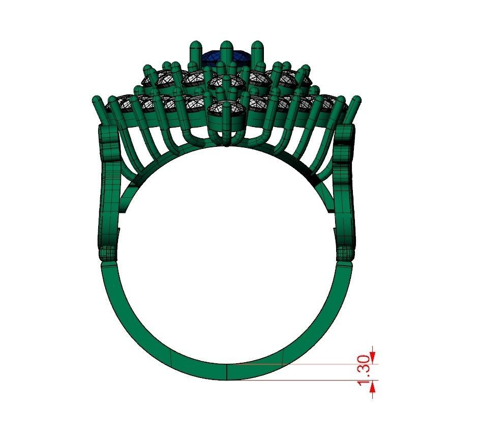 Ring Jewelry Code-CGA016 3D print model_8