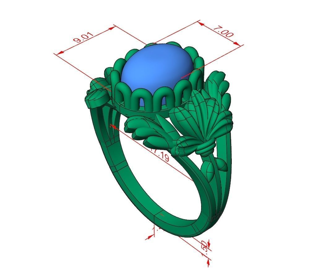 Ring Jewelry Code-CGA017 3D print model_7