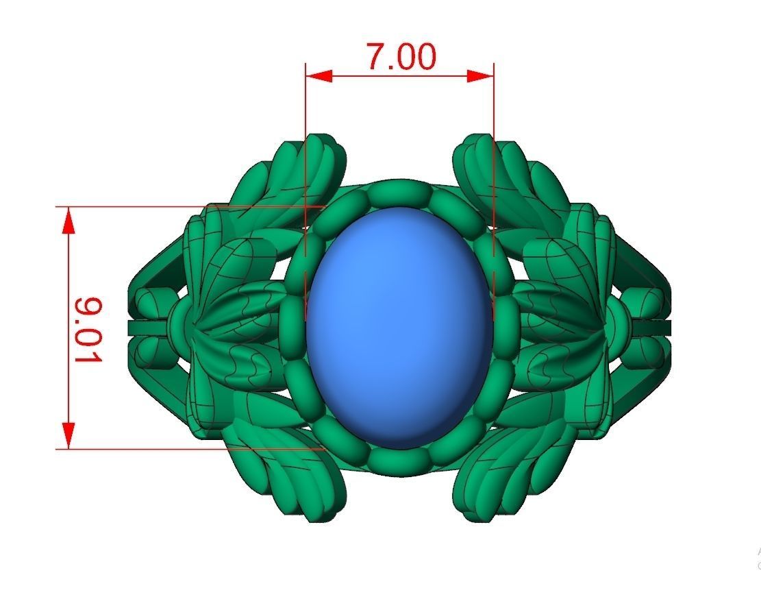 Ring Jewelry Code-CGA017 3D print model_6