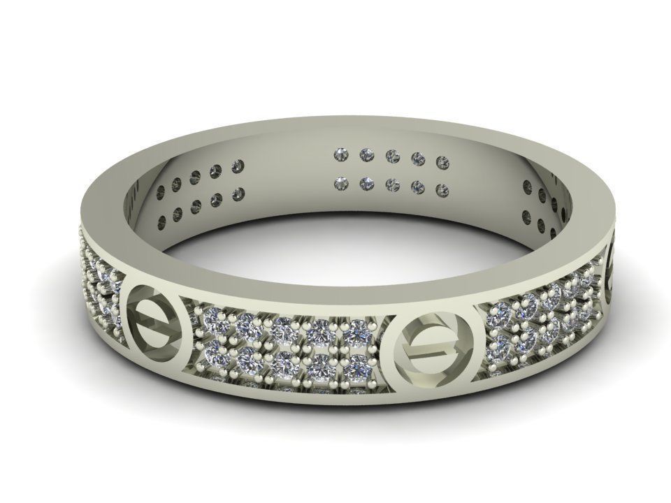 Cartier Ring Jewelry Code-CGA058 3D print model_3