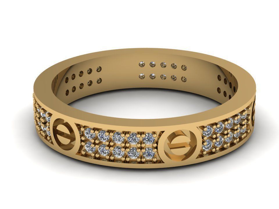 Cartier Ring Jewelry Code-CGA058 3D print model_5