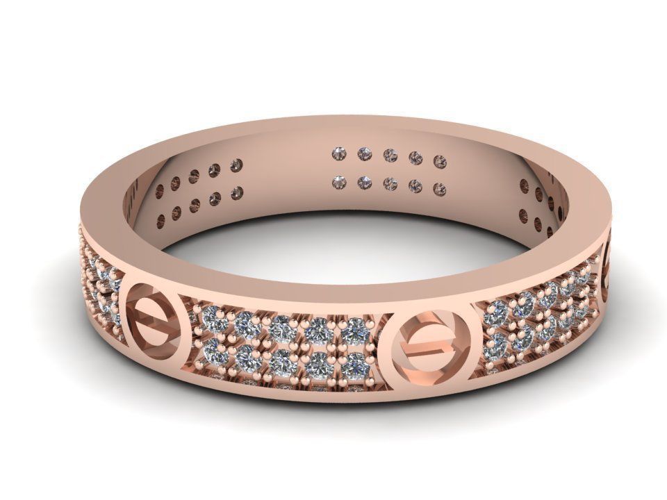 Cartier Ring Jewelry Code-CGA058 3D print model_4