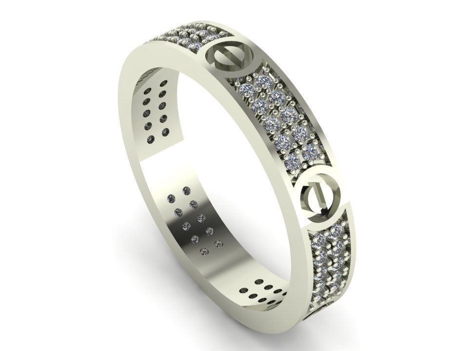 Cartier Ring Jewelry Code-CGA058 3D print model_1