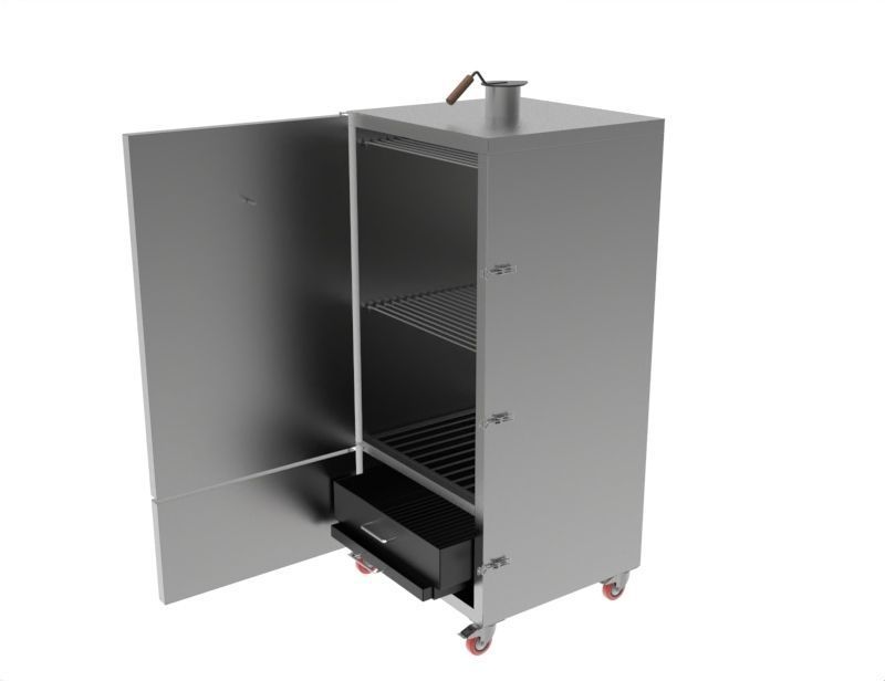 UPRIGHT SMOKER FOR MADE  3D model_3