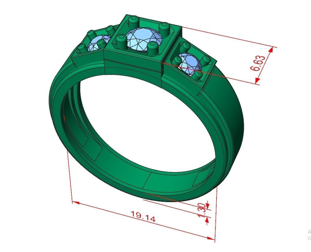 Ring Jewelry Code-CGA020 3D print model_7