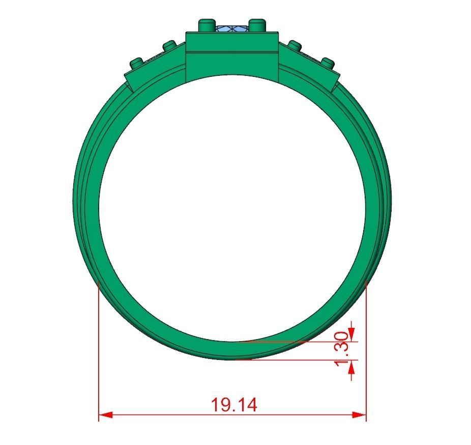 Ring Jewelry Code-CGA020 3D print model_8
