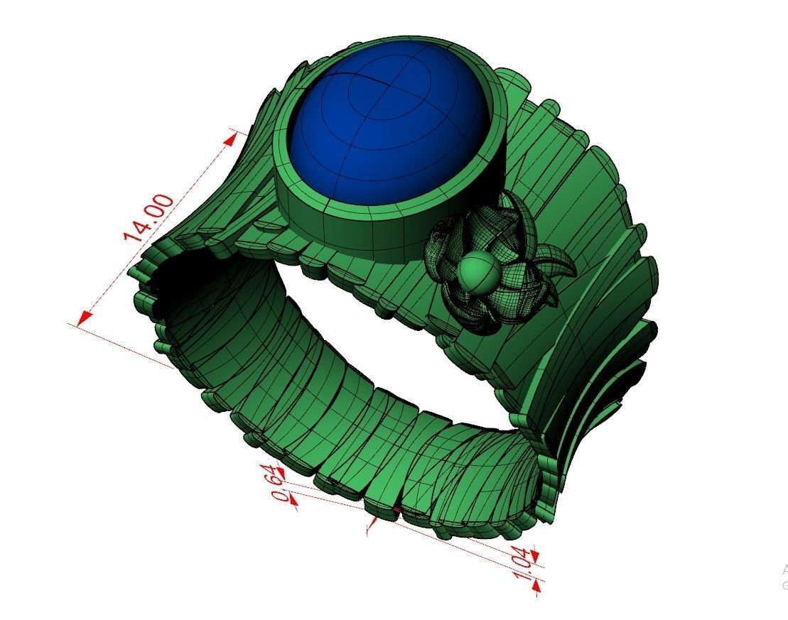 Ring Jewelry Code-CGA019 3D print model_7