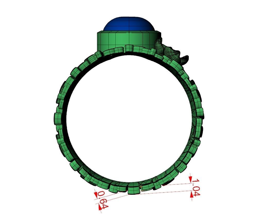Ring Jewelry Code-CGA019 3D print model_8