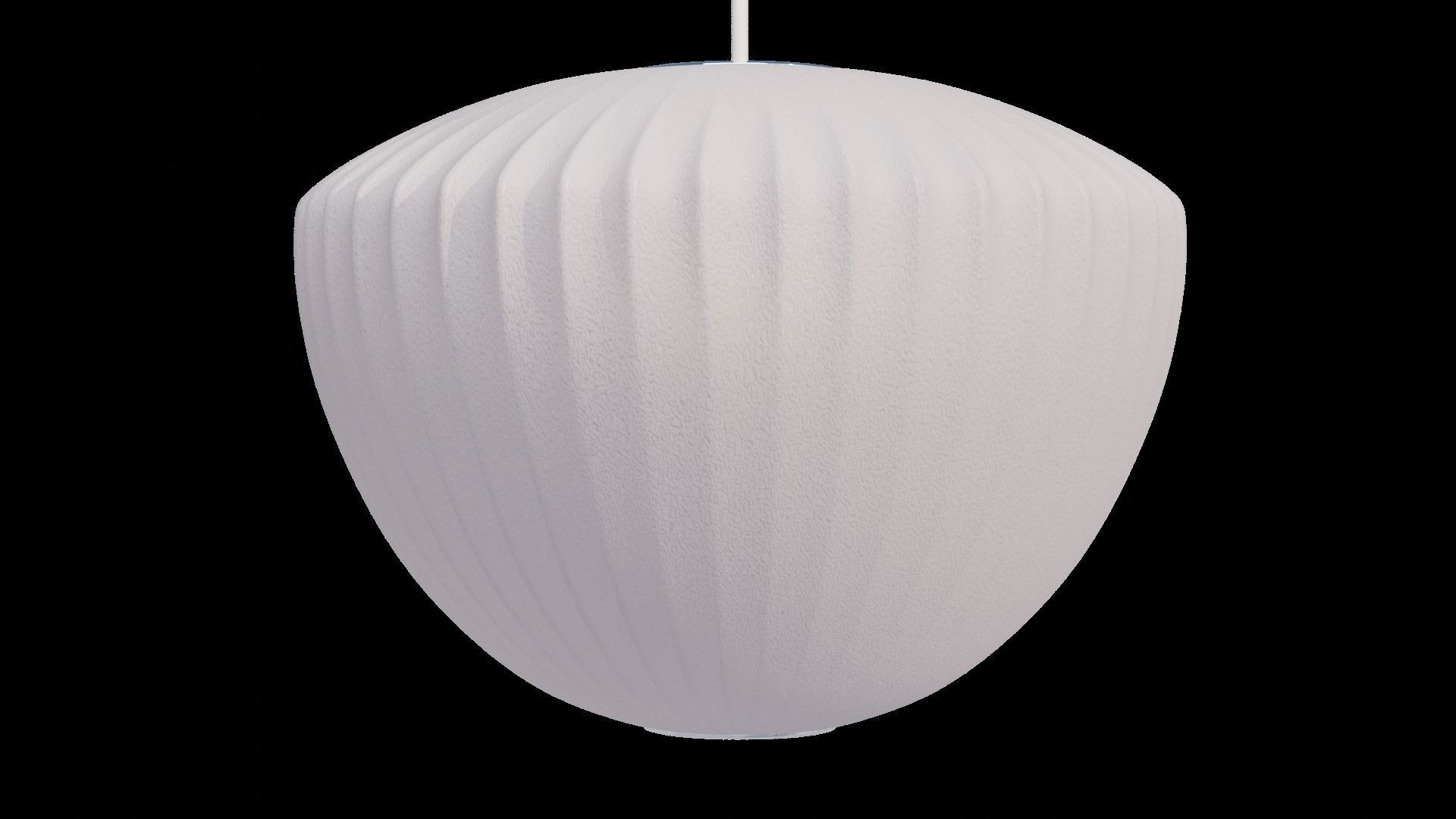 Saucer pendant light 3D model_1