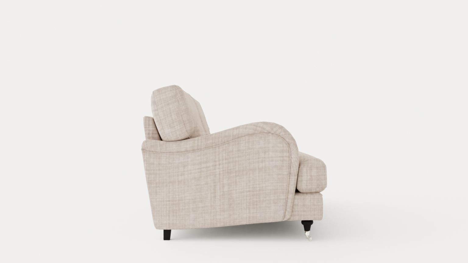 Howard Classic 3 5 Sits Soffa Beige Low-poly 3D model_2
